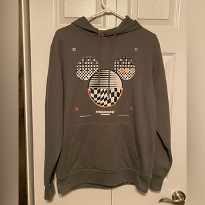 Rare Disney Mickey Mouse Forever Young True Hoodie Sweatshirt Size‎ M